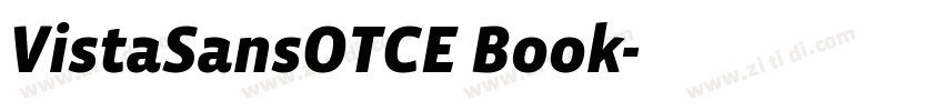 VistaSansOTCE Book字体转换
